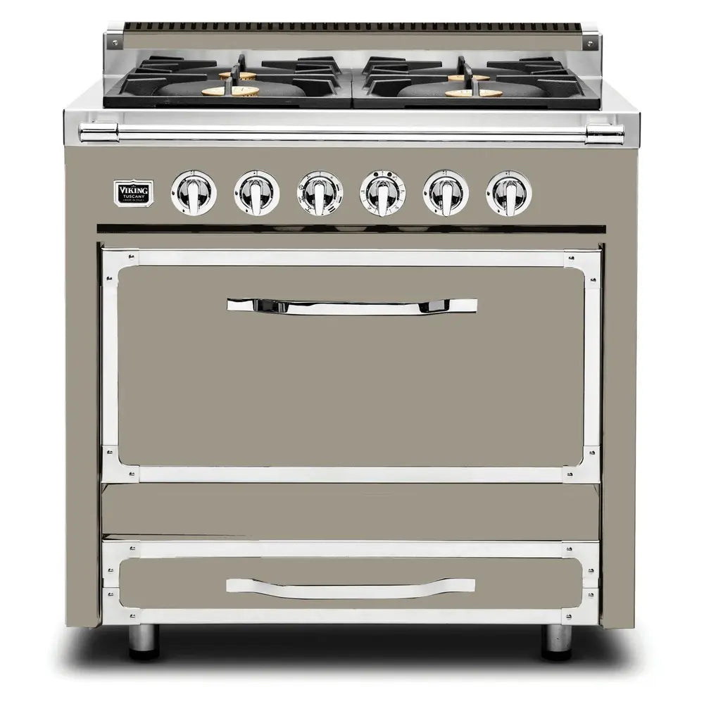 Viking Tuscany Series 36 inch Dual Fuel Range with 4 Sealed Burners - TVDR3614B*