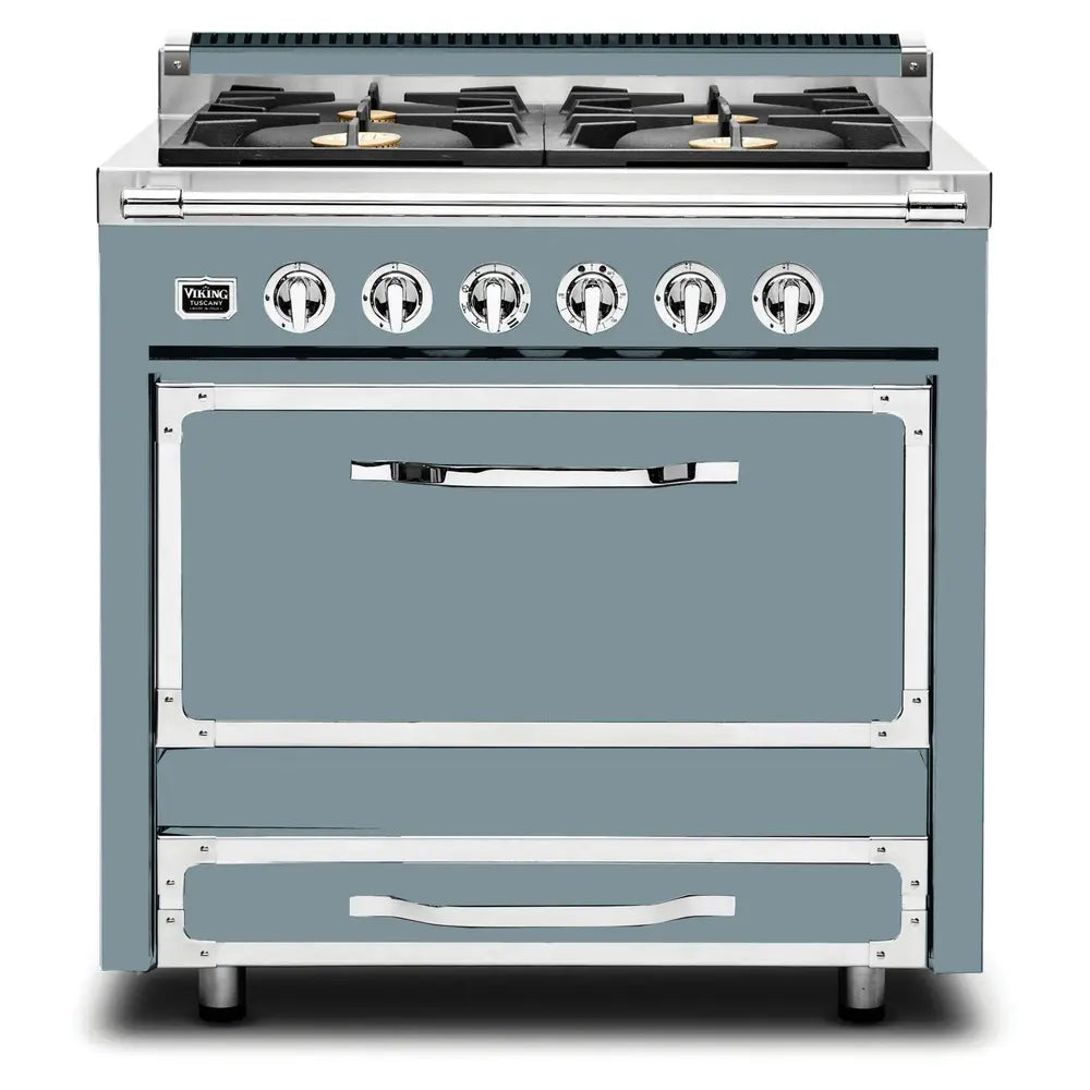 Viking Tuscany Series 36 inch Dual Fuel Range with 4 Sealed Burners - TVDR3614B*