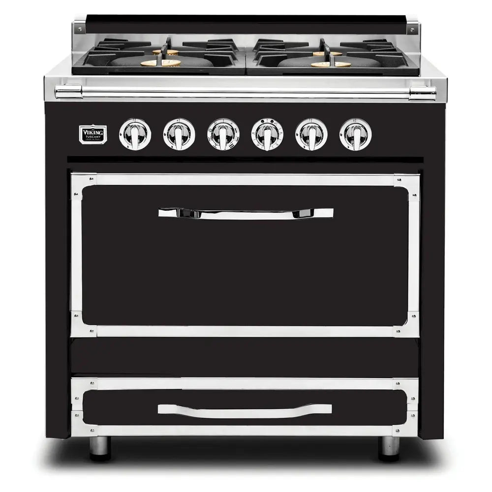 Viking Tuscany Series 36 inch Dual Fuel Range with 4 Sealed Burners - TVDR3614B*