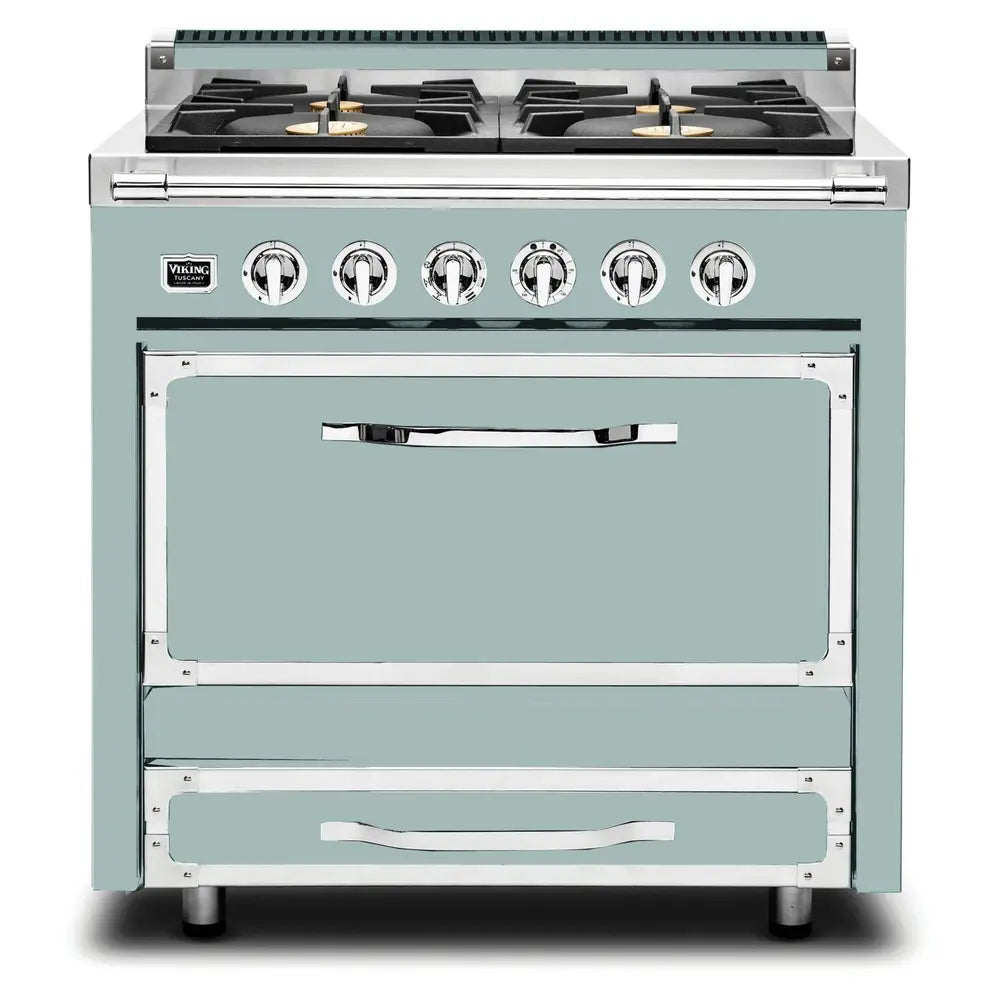 Viking Tuscany Series 36 inch Dual Fuel Range with 4 Sealed Burners - TVDR3614B*