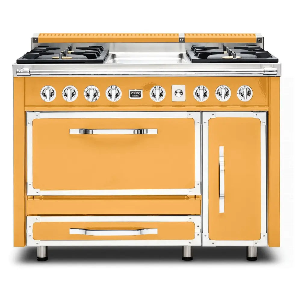 Viking Tuscany Series 48 inch Dual Fuel Range with 4 Sealed Burners and Griddle - TVDR4814G*