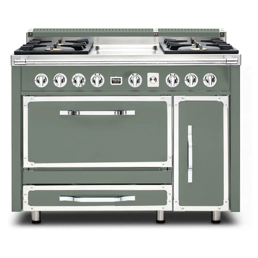 Viking Tuscany Series 48 inch Dual Fuel Range with 4 Sealed Burners and Griddle - TVDR4814G*