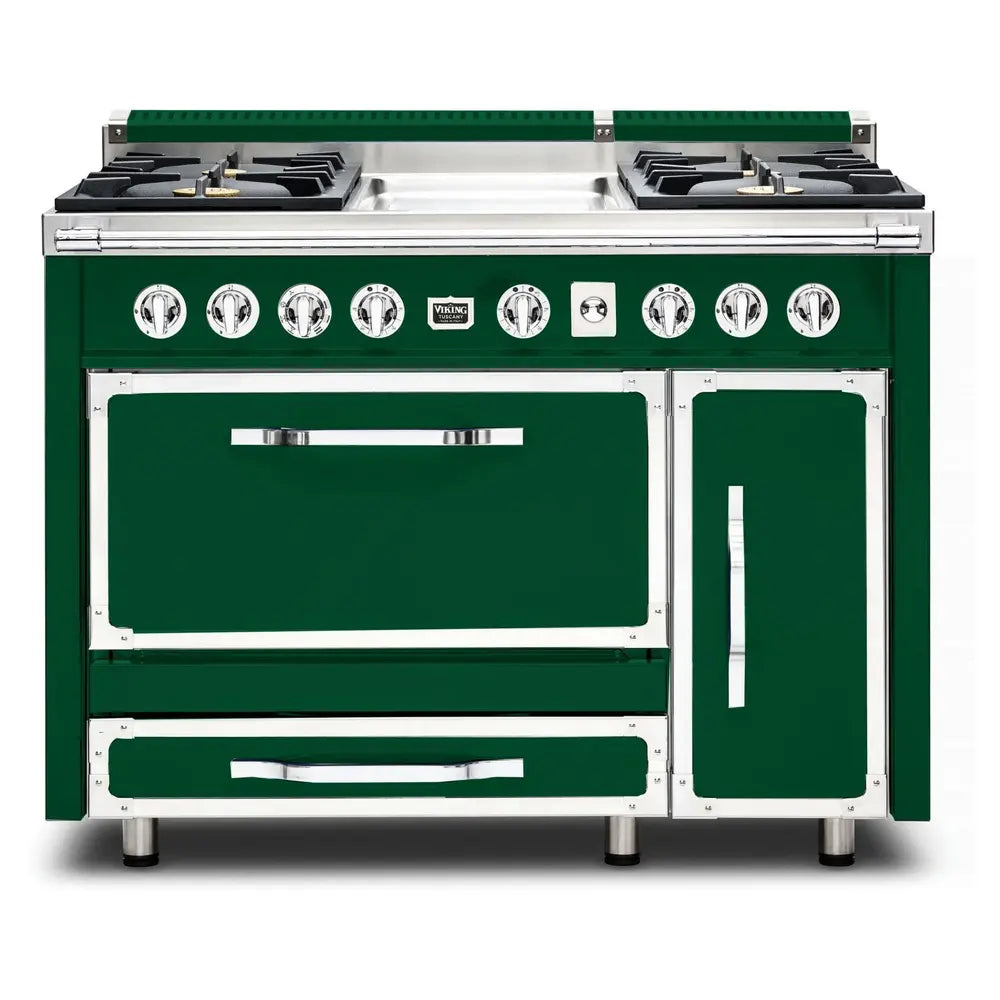 Viking Tuscany Series 48 inch Dual Fuel Range with 4 Sealed Burners and Griddle - TVDR4814G*