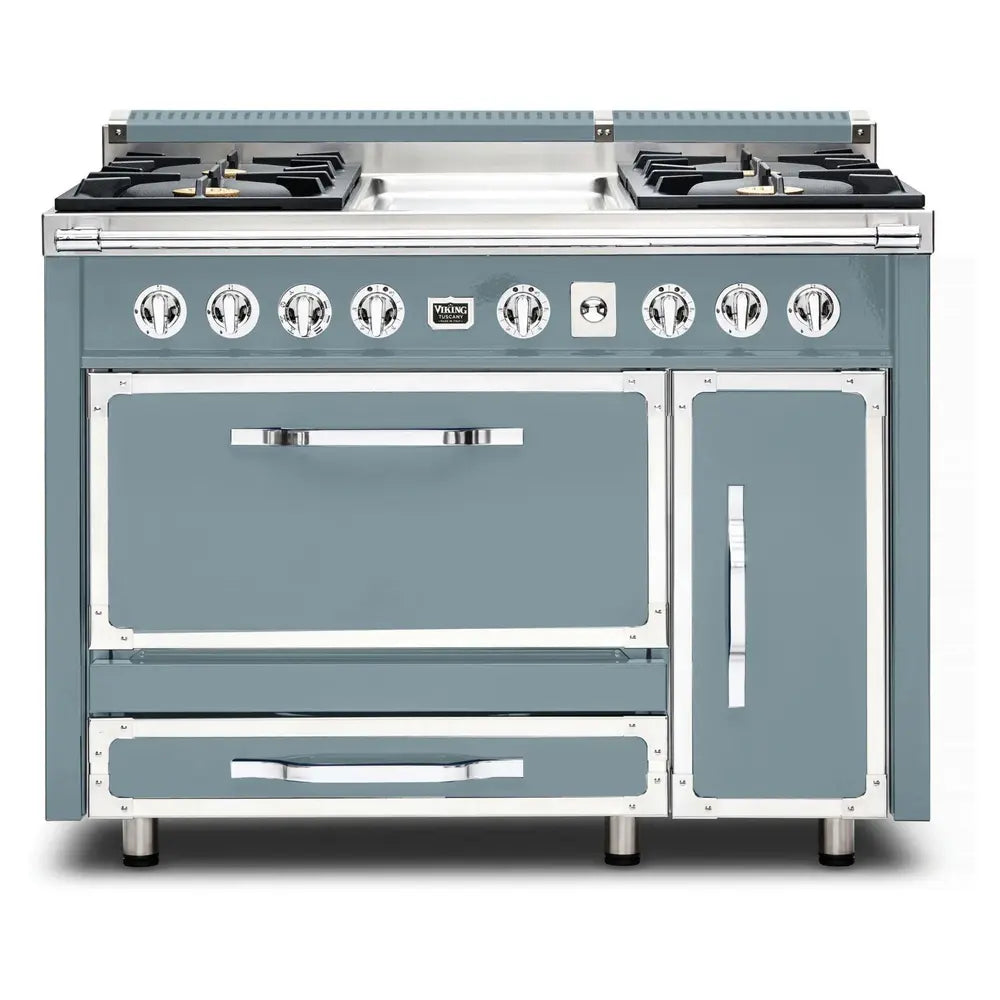 Viking Tuscany Series 48 inch Dual Fuel Range with 4 Sealed Burners and Griddle - TVDR4814G*