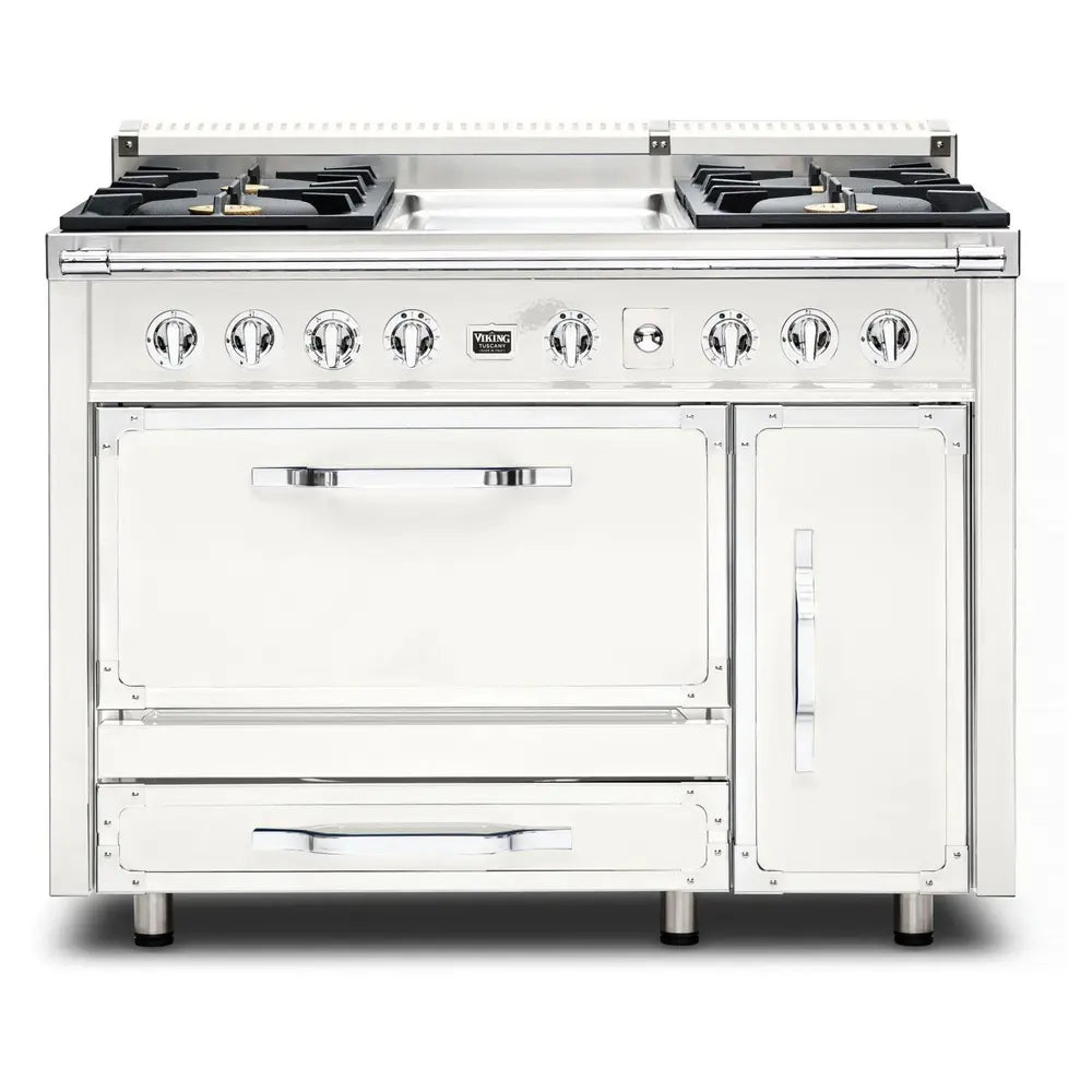Viking Tuscany Series 48 inch Dual Fuel Range with 4 Sealed Burners and Griddle - TVDR4814G*