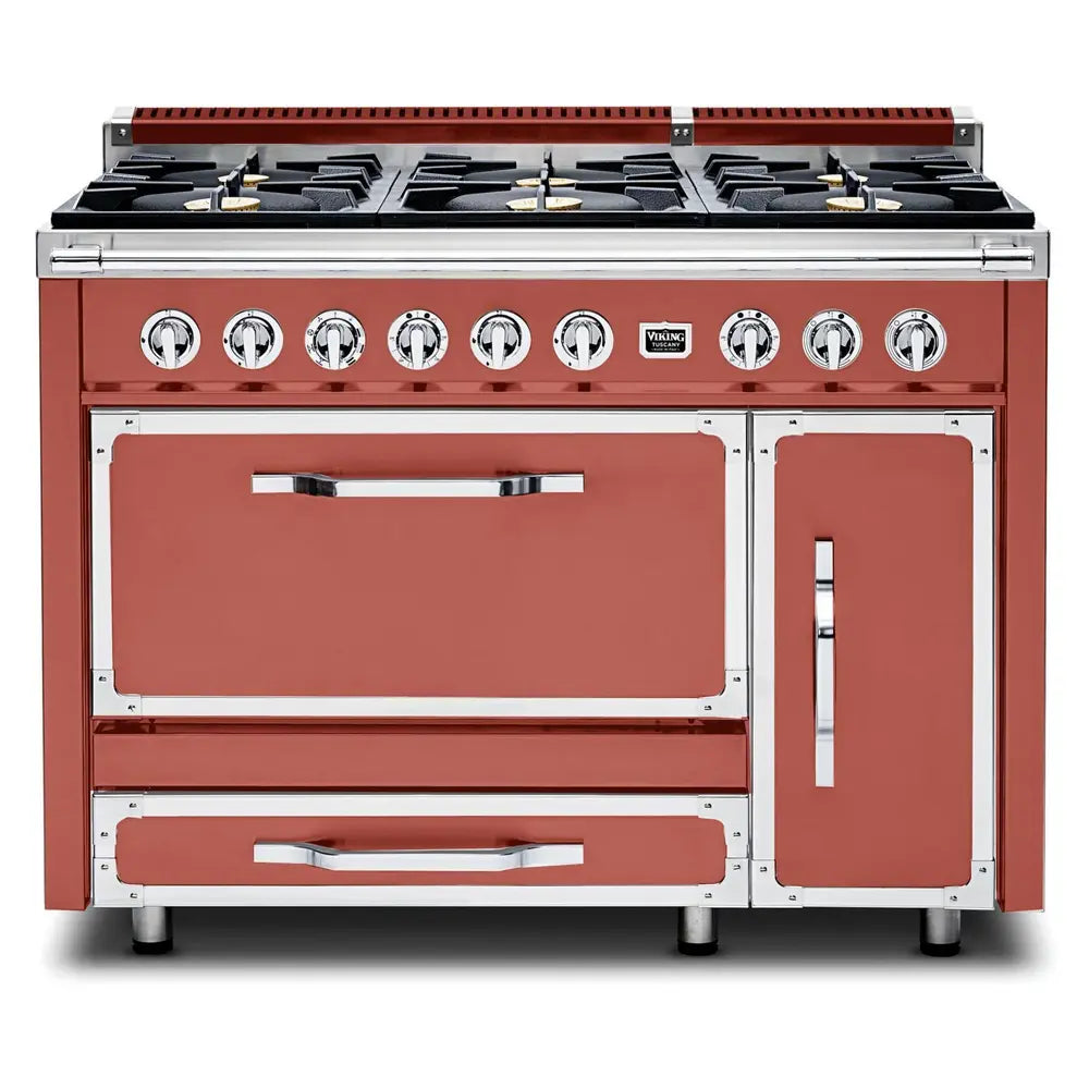 Viking Tuscany Series 48 inch Dual Fuel Range with 6 Sealed Burners - TVDR4816B*