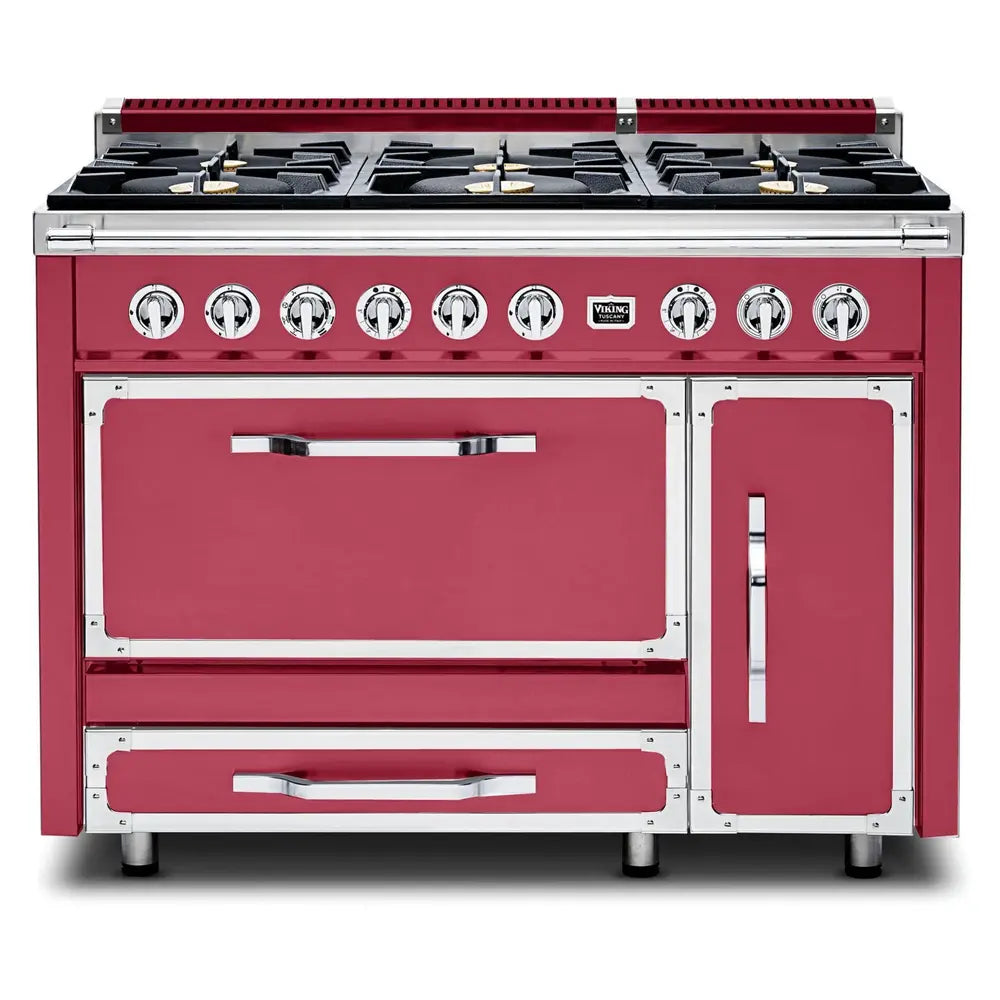 Viking Tuscany Series 48 inch Dual Fuel Range with 6 Sealed Burners - TVDR4816B*