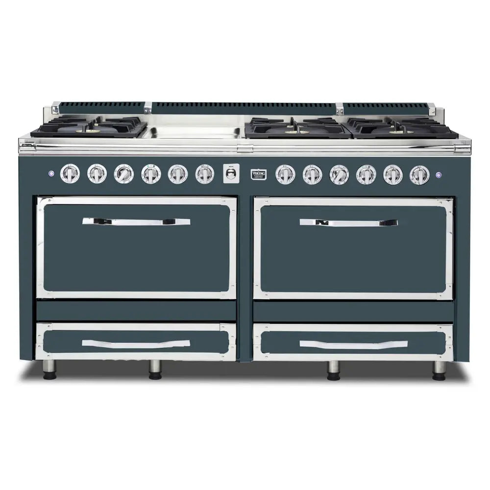 Viking Tuscany Series 66 inch Dual Fuel Range with 8 Sealed Burners and 2 Elements - TVDR6616I*