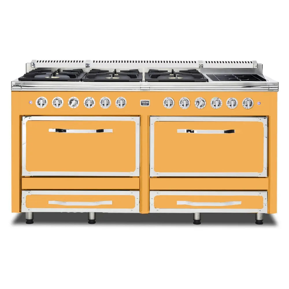 Viking Tuscany Series 66 inch Dual Fuel Range with 8 Sealed Burners and 2 Elements - TVDR6616I*