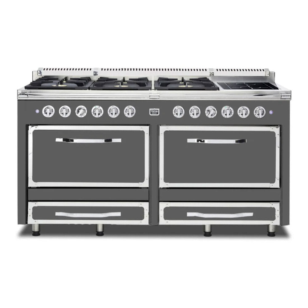 Viking Tuscany Series 66 inch Dual Fuel Range with 8 Sealed Burners and 2 Elements - TVDR6616I*