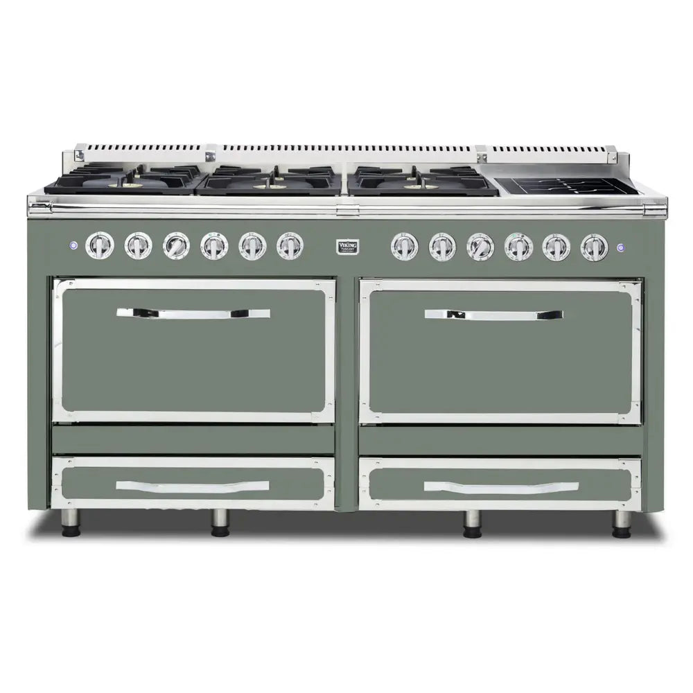 Viking Tuscany Series 66 inch Dual Fuel Range with 8 Sealed Burners and 2 Elements - TVDR6616I*