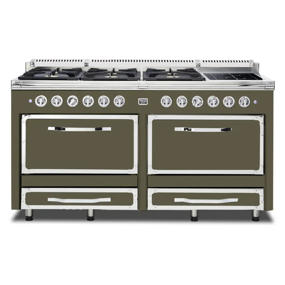 Viking Tuscany Series 66 inch Dual Fuel Range with 8 Sealed Burners and 2 Elements - TVDR6616I*