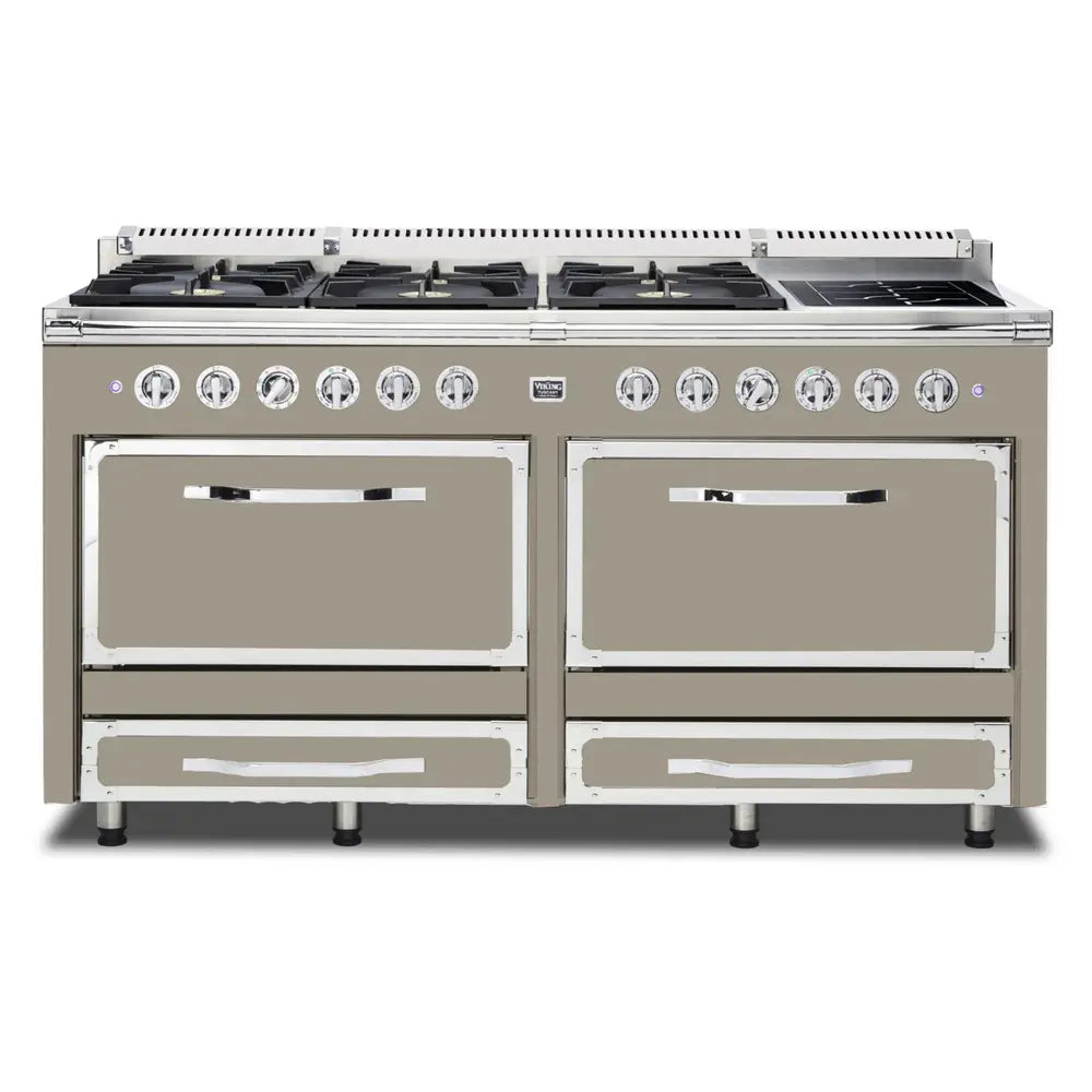 Viking Tuscany Series 66 inch Dual Fuel Range with 8 Sealed Burners and 2 Elements - TVDR6616I*