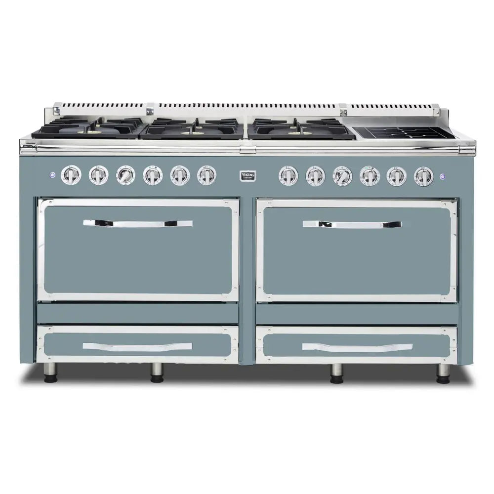 Viking Tuscany Series 66 inch Dual Fuel Range with 8 Sealed Burners and 2 Elements - TVDR6616I*