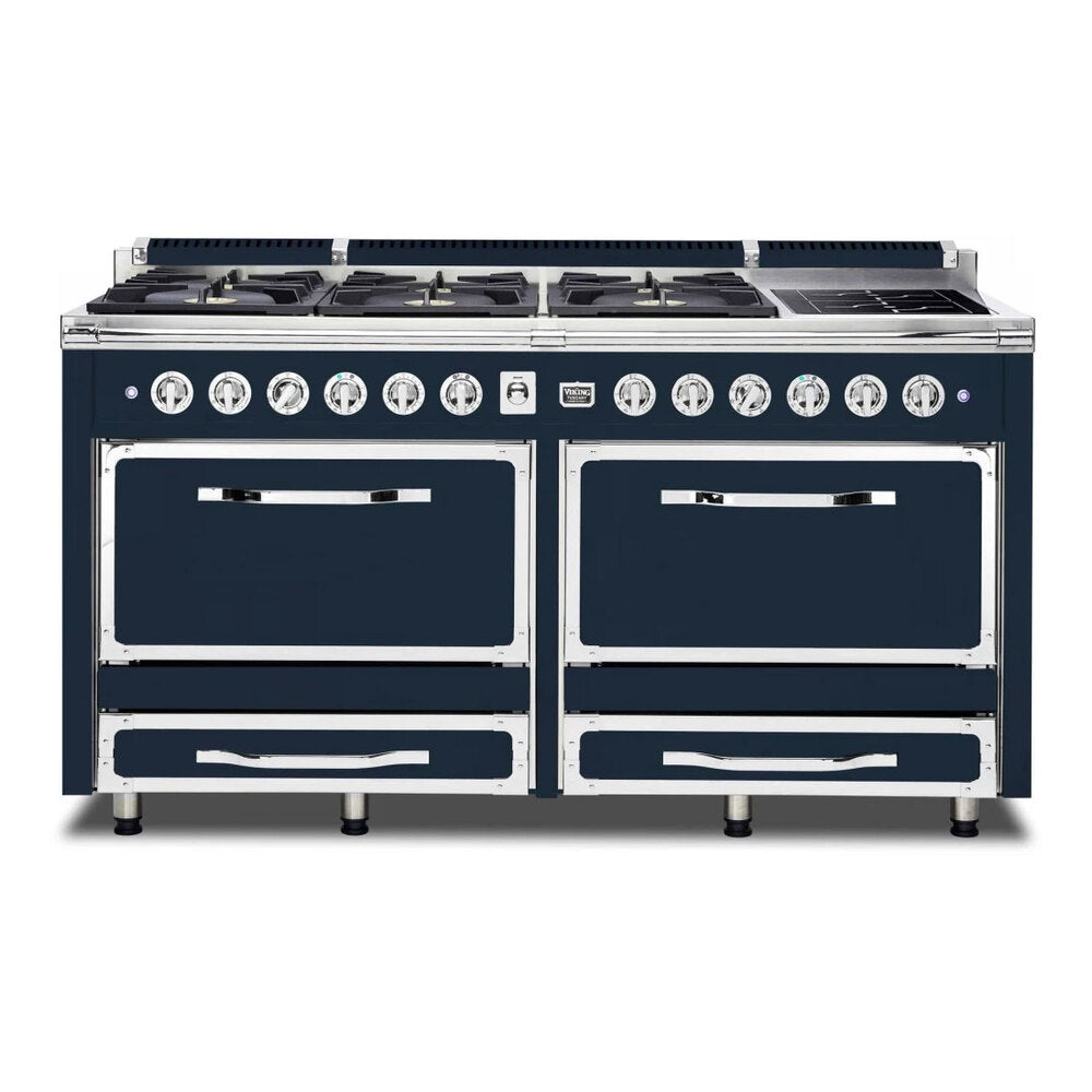 Viking Tuscany Series 66 inch Dual Fuel Range with 8 Sealed Burners and 2 Elements - TVDR6616I*