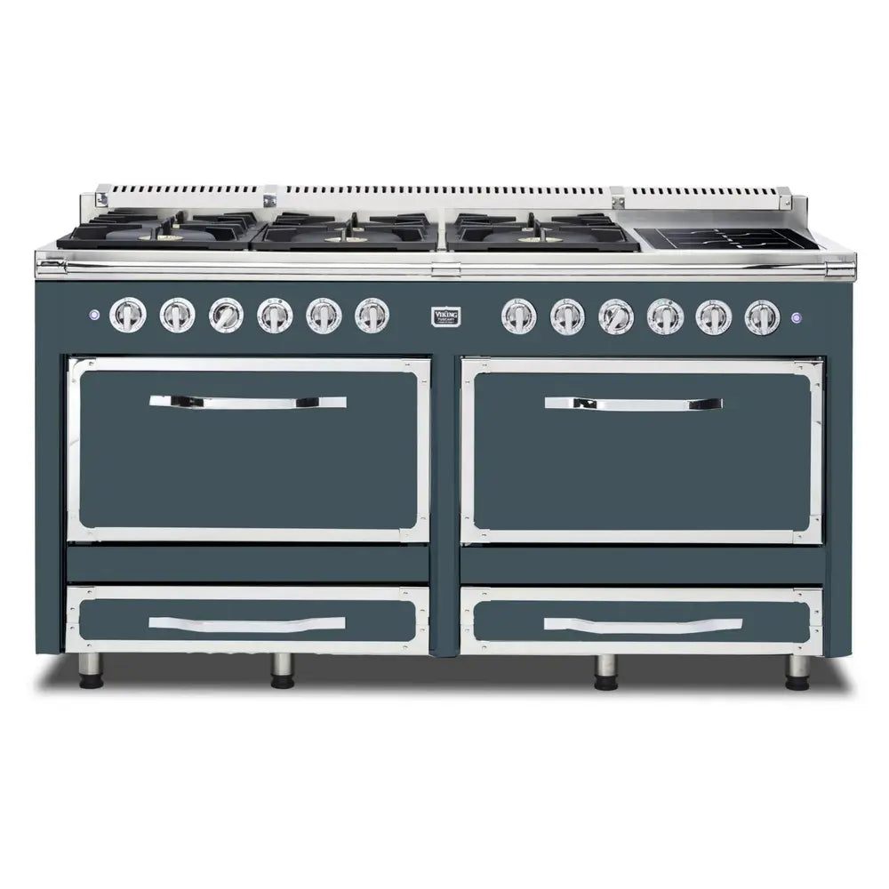 Viking Tuscany Series 66 inch Dual Fuel Range with 8 Sealed Burners and 2 Elements - TVDR6616I*