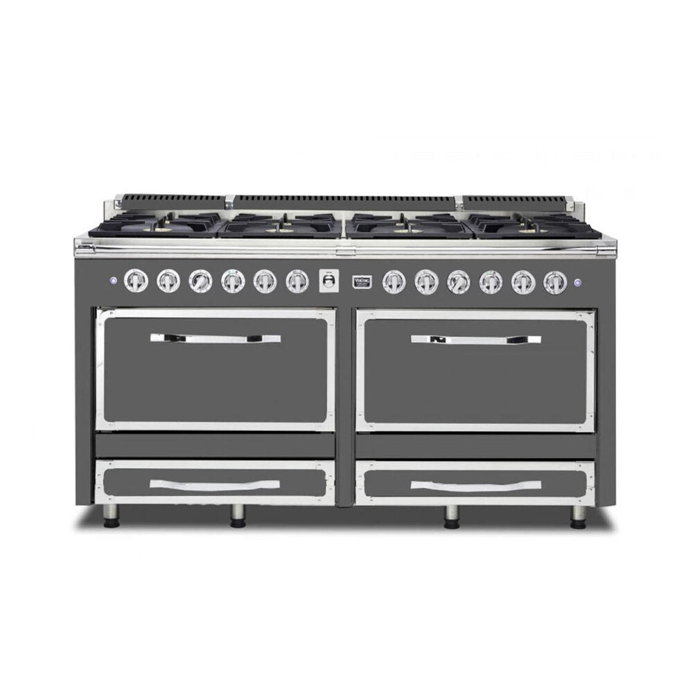 Viking Tuscany Series 66 inch Dual Fuel Range with 8 Sealed Burners - TVDR6618B*