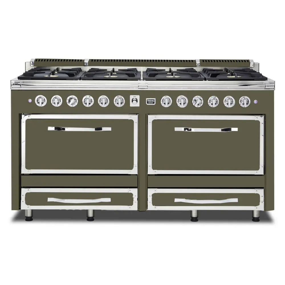 Viking Tuscany Series 66 inch Dual Fuel Range with 8 Sealed Burners - TVDR6618B*