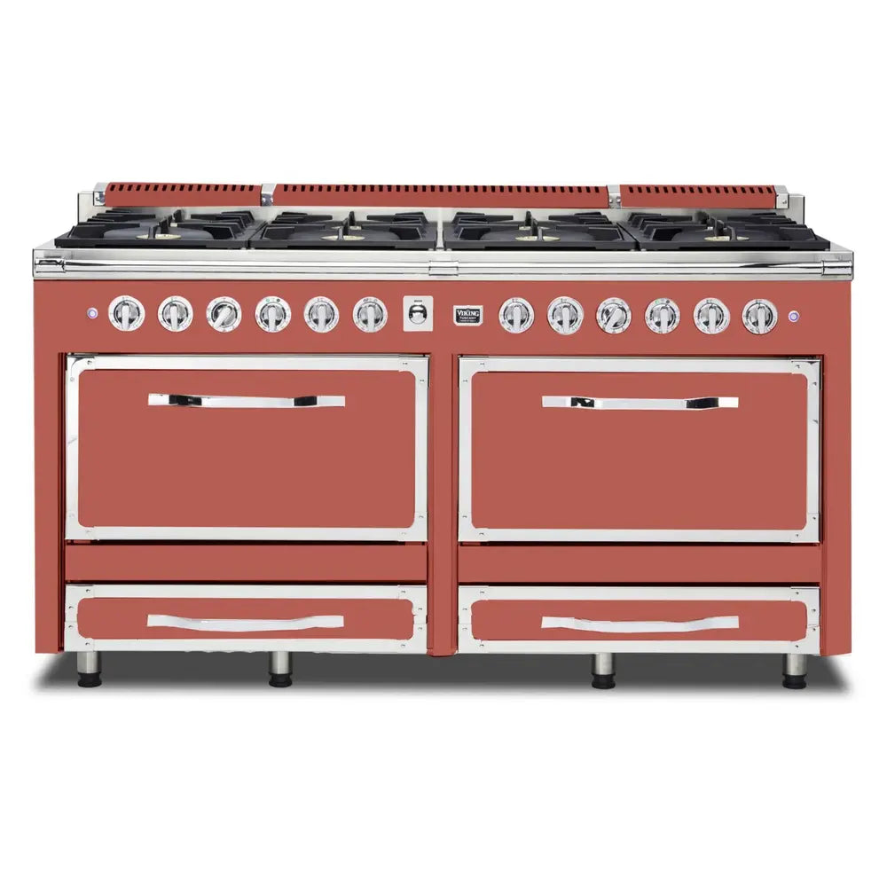 Viking Tuscany Series 66 inch Dual Fuel Range with 8 Sealed Burners - TVDR6618B*