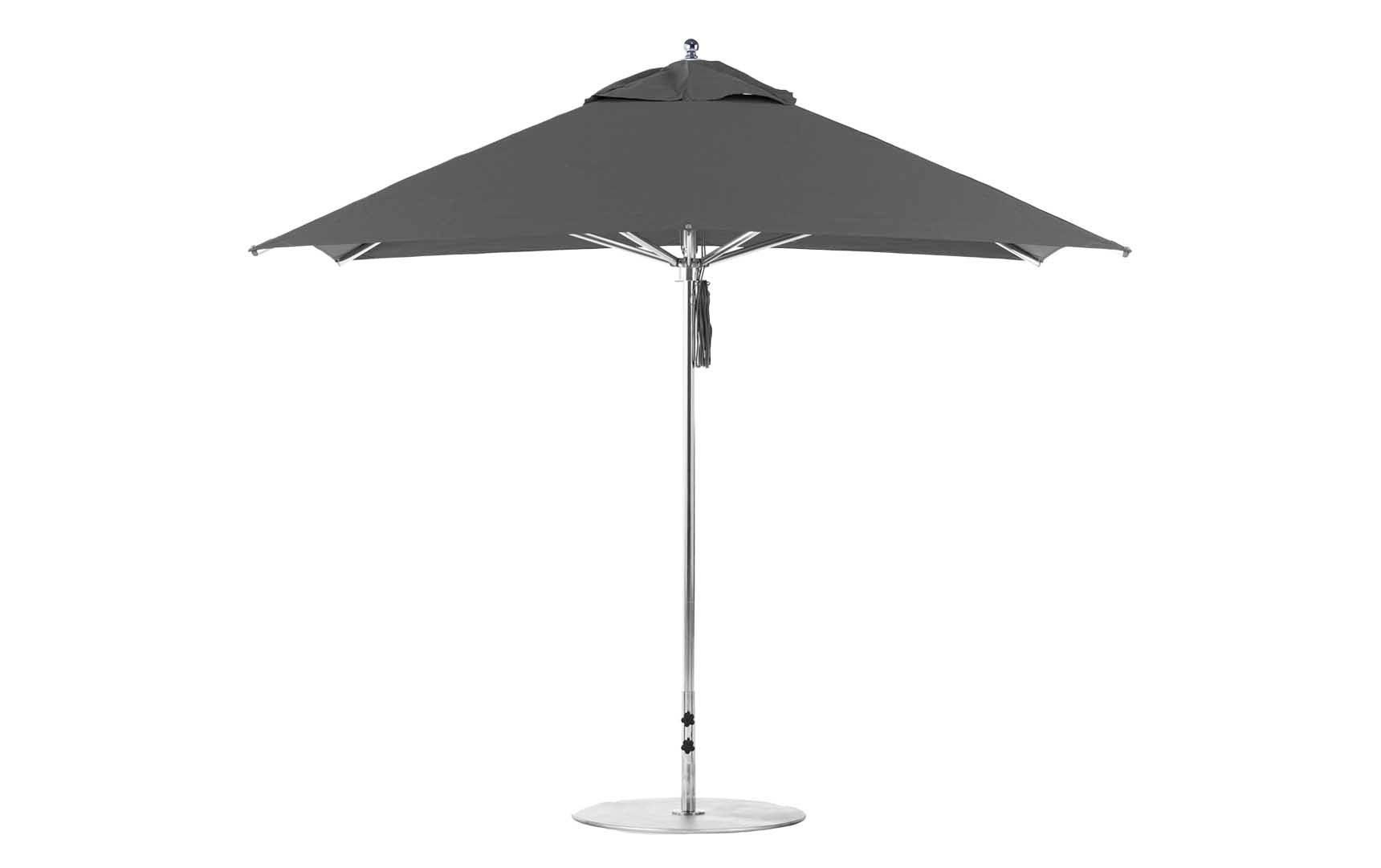 Ledge Lounger Premier Aluminum Umbrella - 10' Square Pulley