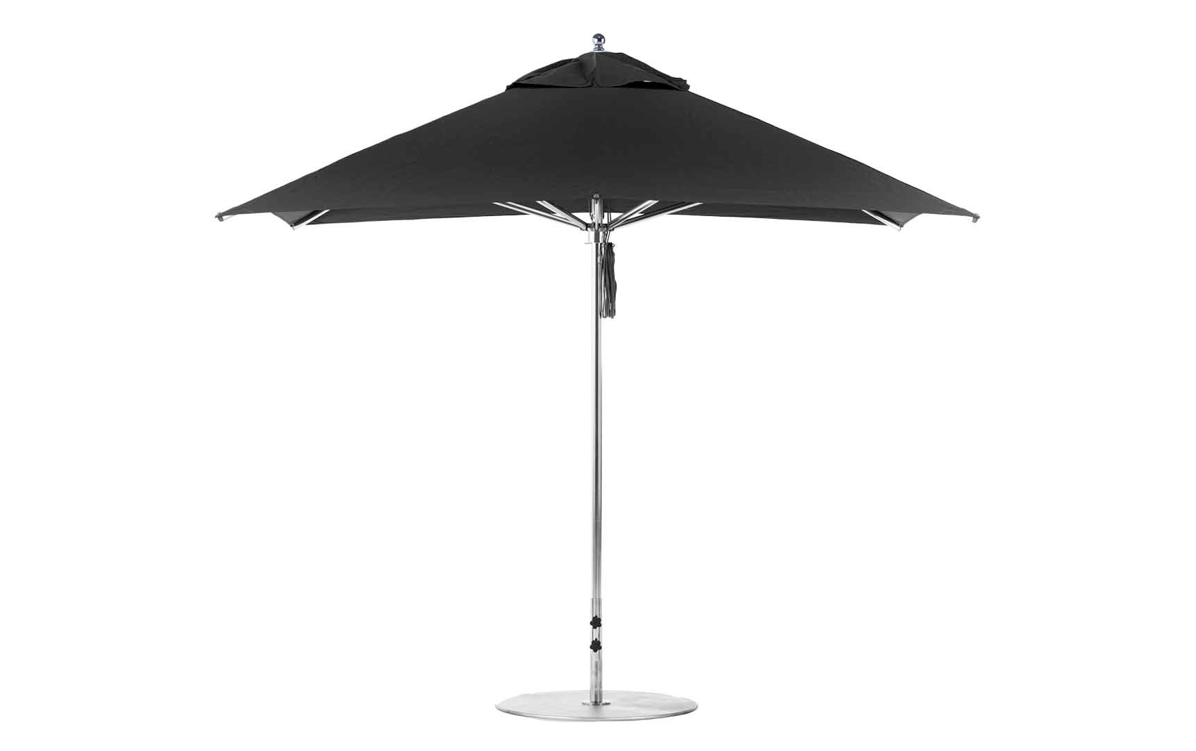 Ledge Lounger Premier Aluminum Umbrella - 10' Square Pulley