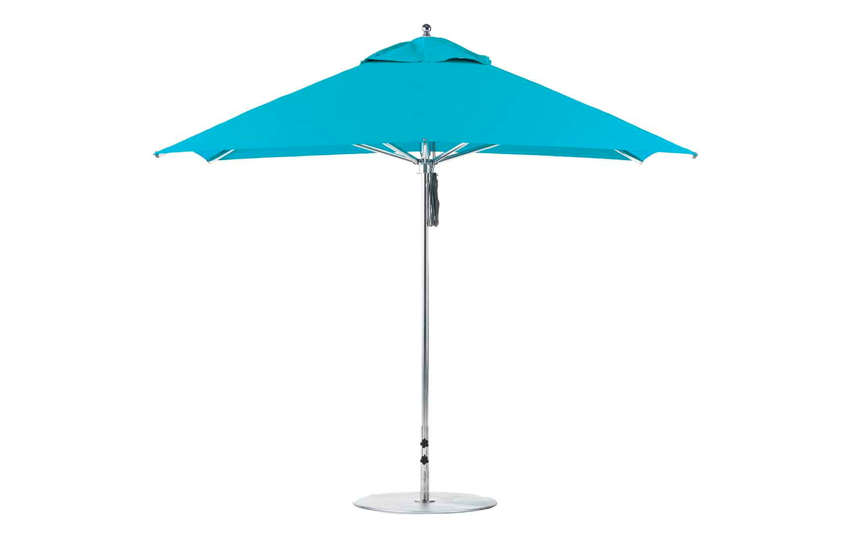 Ledge Lounger Premier Aluminum Umbrella - 10' Square Pulley