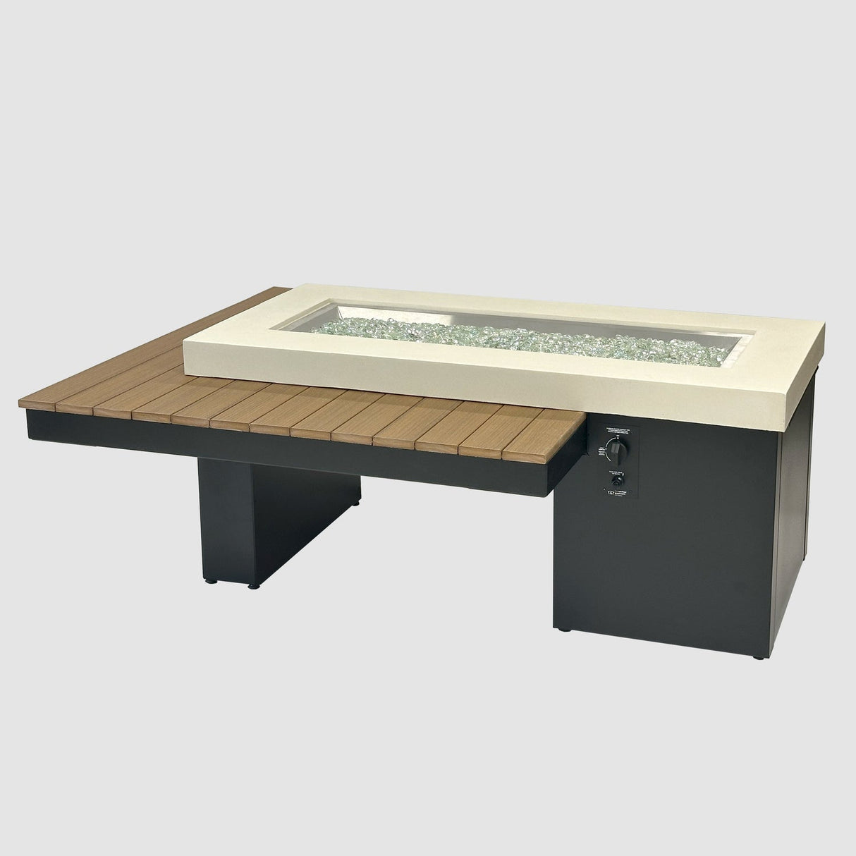 The Outdoor Greatroom Uptown Linear Gas Fire Table - UPT-1242-CGR
