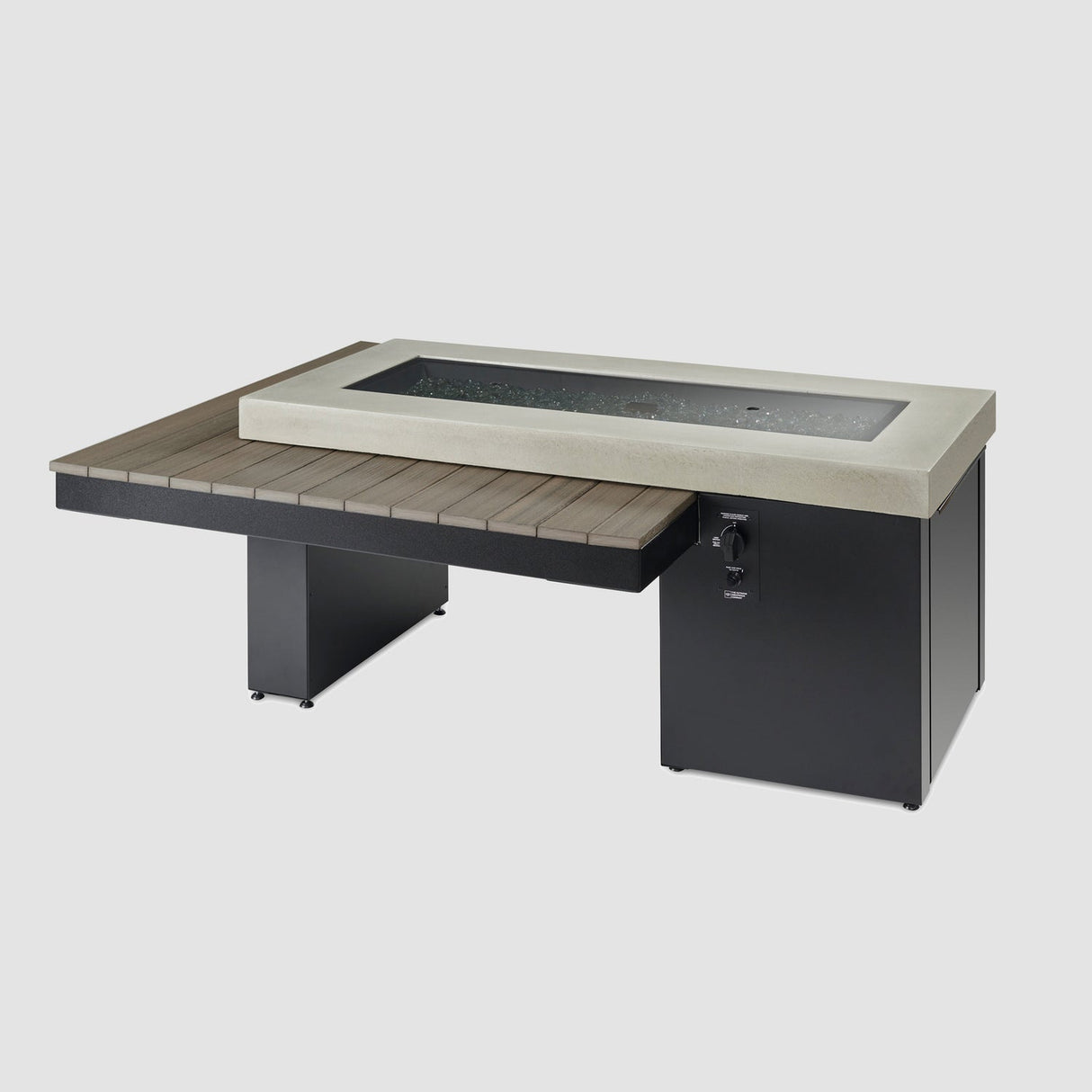 The Outdoor Greatroom Uptown Linear Gas Fire Table - UPT-1242-CGR