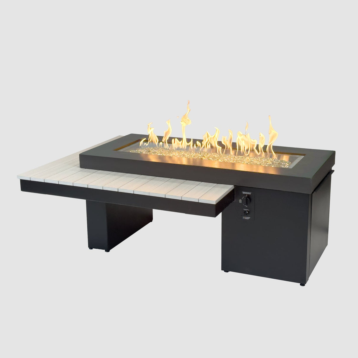 The Outdoor Greatroom Uptown Linear Gas Fire Table - UPT-1242-CGR