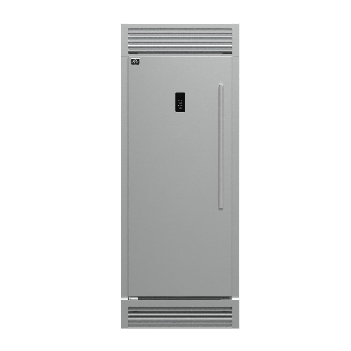 Forno Fortezza 32 Inch Left-Swing Freezer with Standard Trim Grill, Stainless Steel, with Automatic Ice Maker
