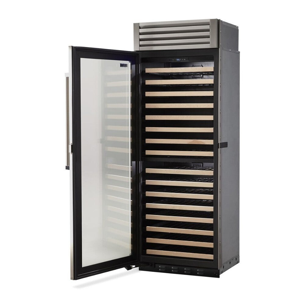 Viking 5 Series 30 inch Dual Zone Full-Height Wine Cellar with 150 Bottles Storage Capacity in Stainless Steel - VCWB530 *