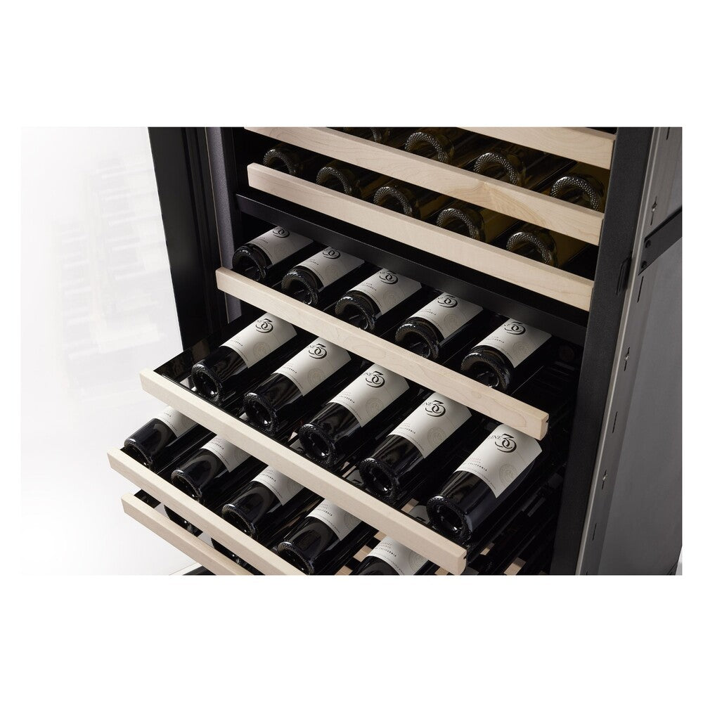Viking 5 Series 30 inch Dual Zone Full-Height Wine Cellar with 150 Bottles Storage Capacity in Stainless Steel - VCWB530 *