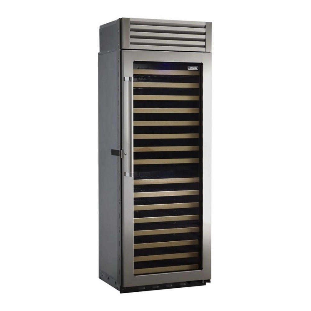Viking 5 Series 30 inch Dual Zone Full-Height Wine Cellar with 150 Bottles Storage Capacity in Stainless Steel - VCWB530 *