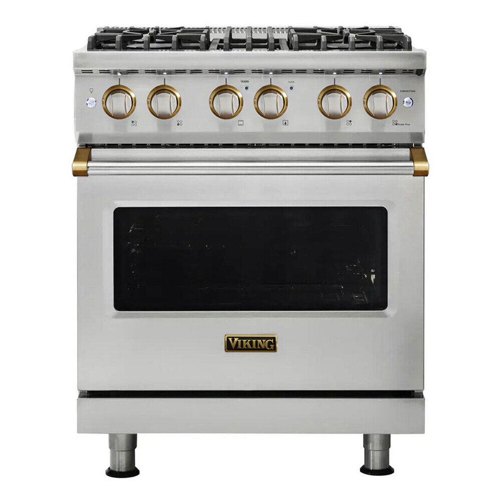 Viking 5 Series 30 inch Dual Fuel Range with 4 Sealed Burners and Self Clean - VDR5304B*