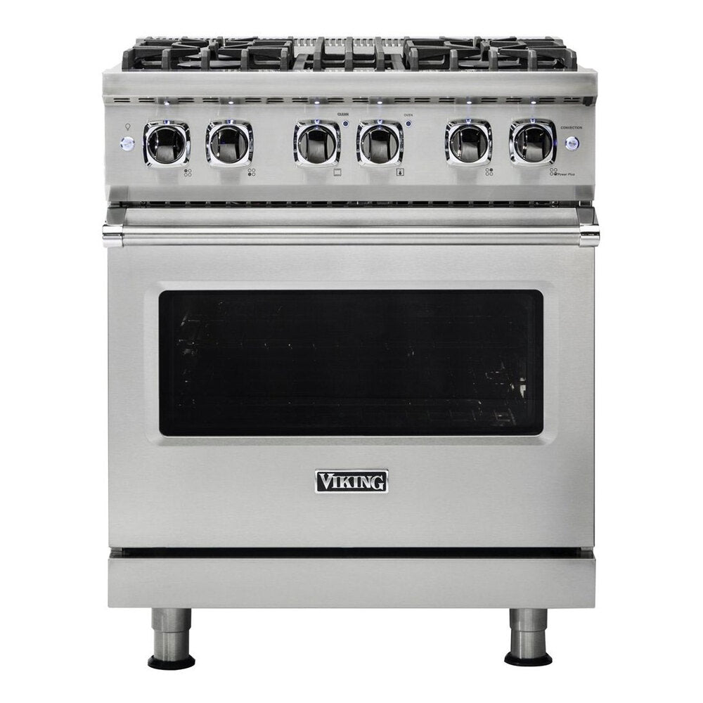Viking 5 Series 30 inch Dual Fuel Range with 4 Sealed Burners and Self Clean - VDR5304B*