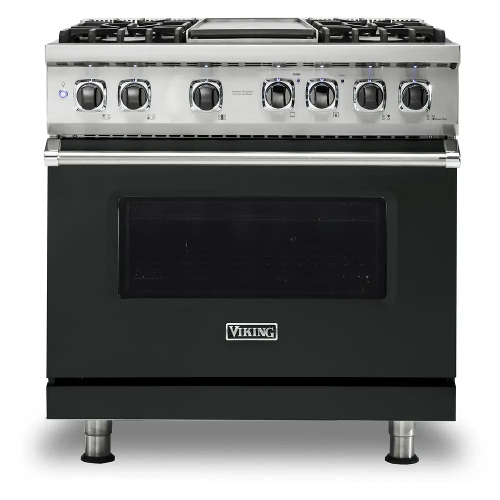 Viking 5 Series 36 inch Dual Fuel Range with 4 Sealed Burners and Griddle - VDR5364G*
