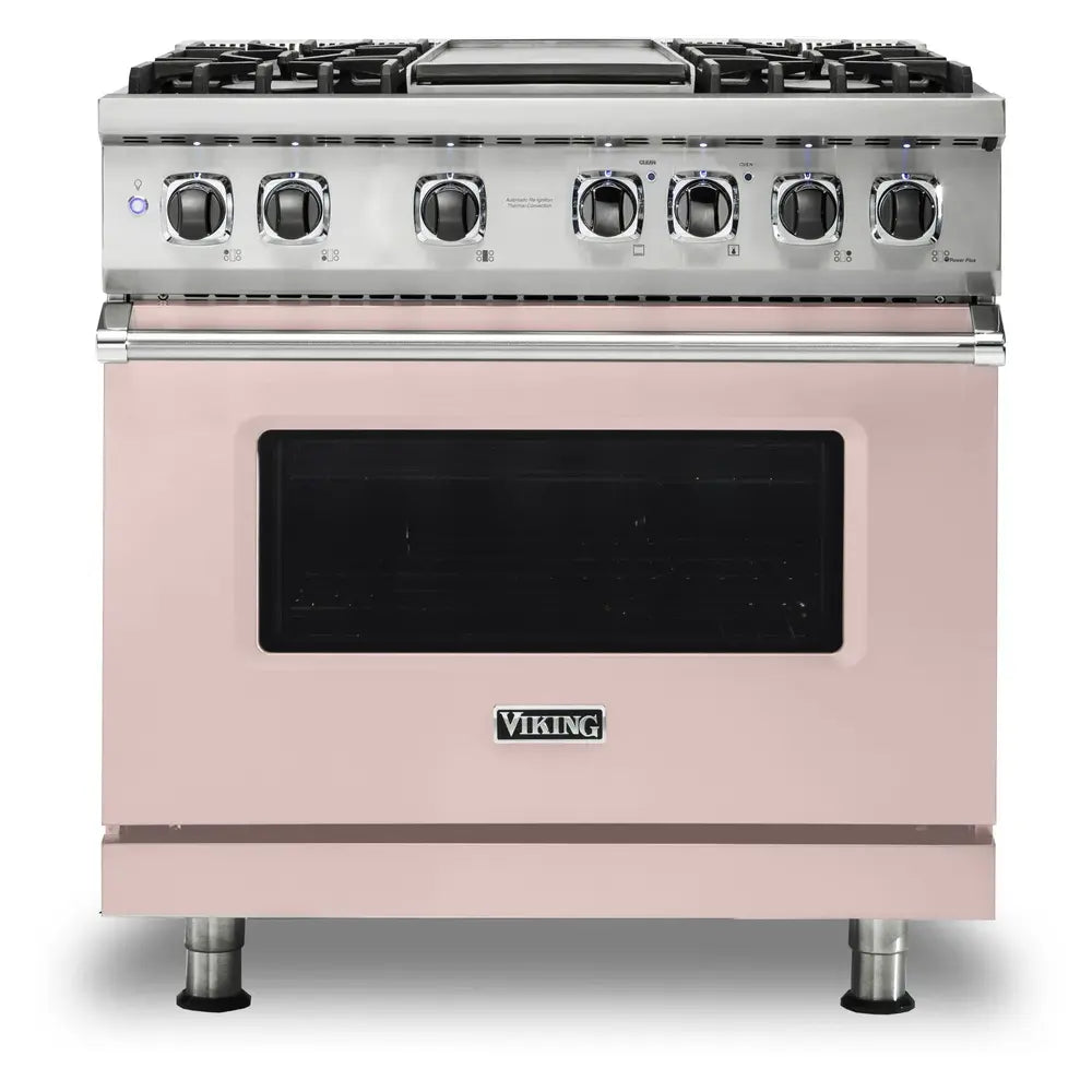 Viking 5 Series 36 inch Dual Fuel Range with 4 Sealed Burners and Griddle - VDR5364G*