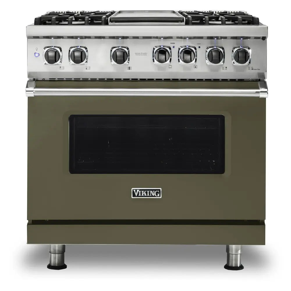 Viking 5 Series 36 inch Dual Fuel Range with 4 Sealed Burners and Griddle - VDR5364G*