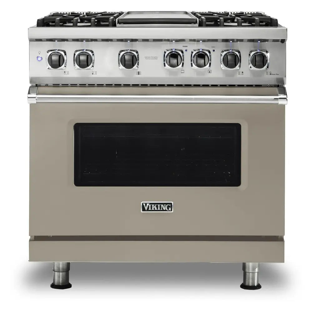 Viking 5 Series 36 inch Dual Fuel Range with 4 Sealed Burners and Griddle - VDR5364G*