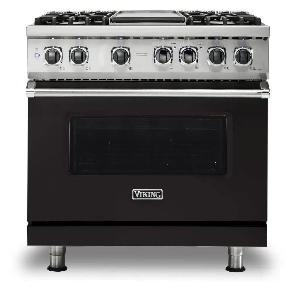 Viking 5 Series 36 inch Dual Fuel Range with 4 Sealed Burners and Griddle - VDR5364G*