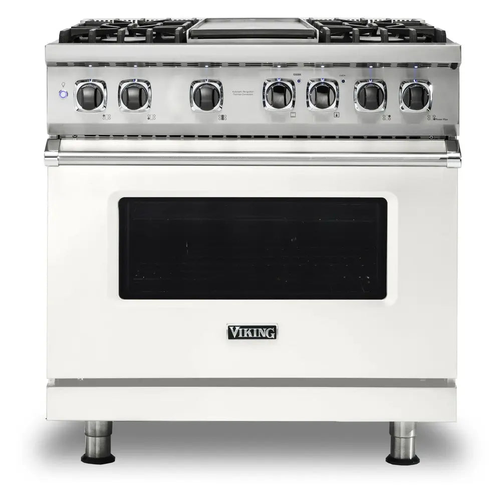 Viking 5 Series 36 inch Dual Fuel Range with 4 Sealed Burners and Griddle - VDR5364G*