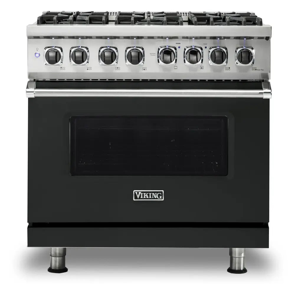 Viking 5 Series 36 inch Dual Fuel Range with 6 Sealed Burners and Self Clean - VDR5366B*