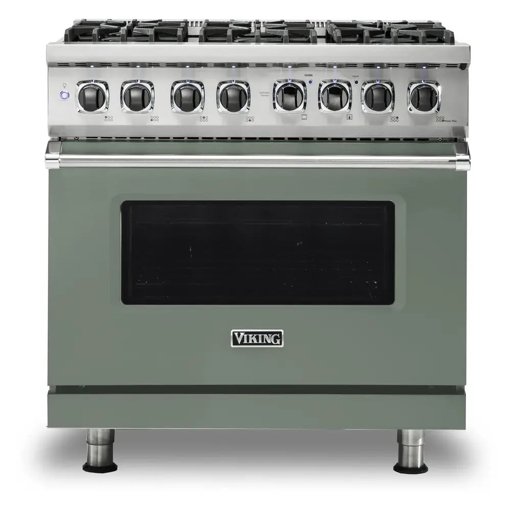 Viking 5 Series 36 inch Dual Fuel Range with 6 Sealed Burners and Self Clean - VDR5366B*