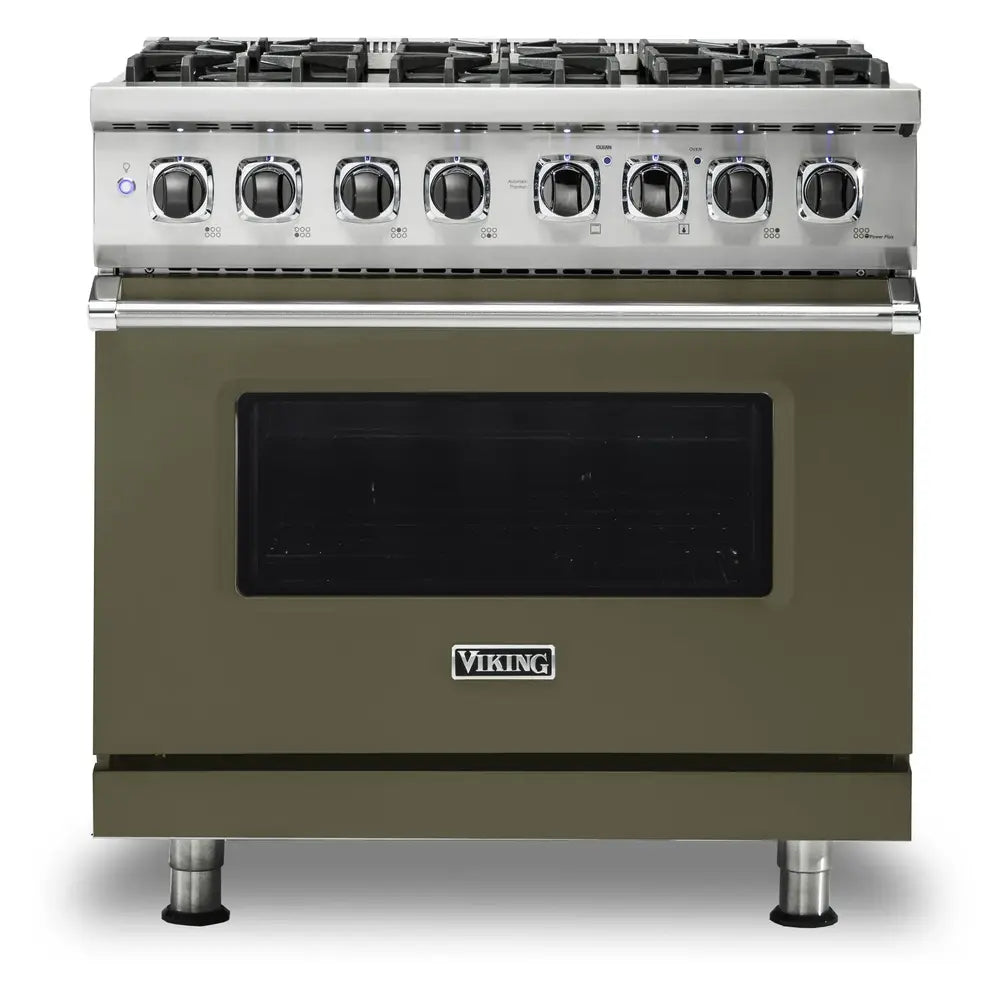 Viking 5 Series 36 inch Dual Fuel Range with 6 Sealed Burners and Self Clean - VDR5366B*