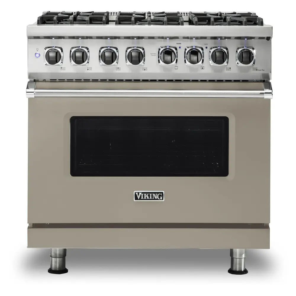 Viking 5 Series 36 inch Dual Fuel Range with 6 Sealed Burners and Self Clean - VDR5366B*