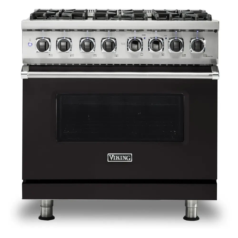 Viking 5 Series 36 inch Dual Fuel Range with 6 Sealed Burners and Self Clean - VDR5366B*