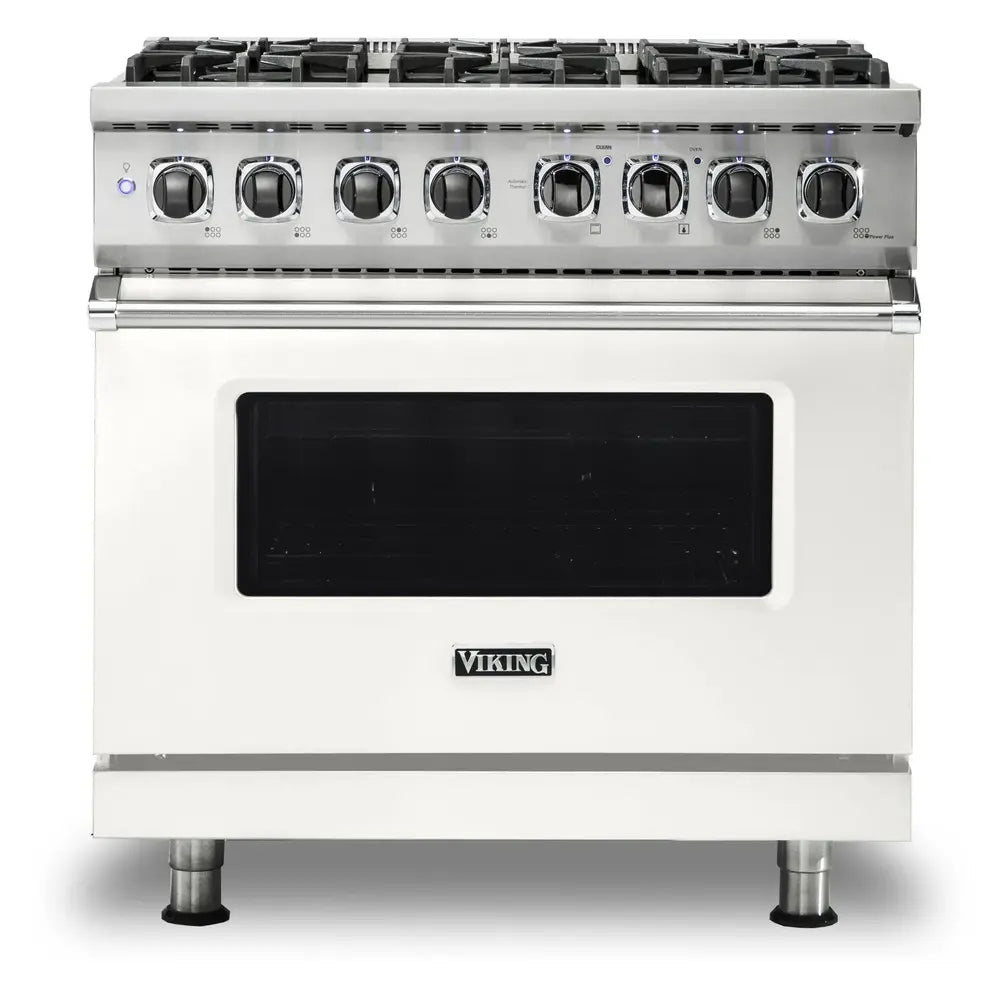 Viking 5 Series 36 inch Dual Fuel Range with 6 Sealed Burners and Self Clean - VDR5366B*