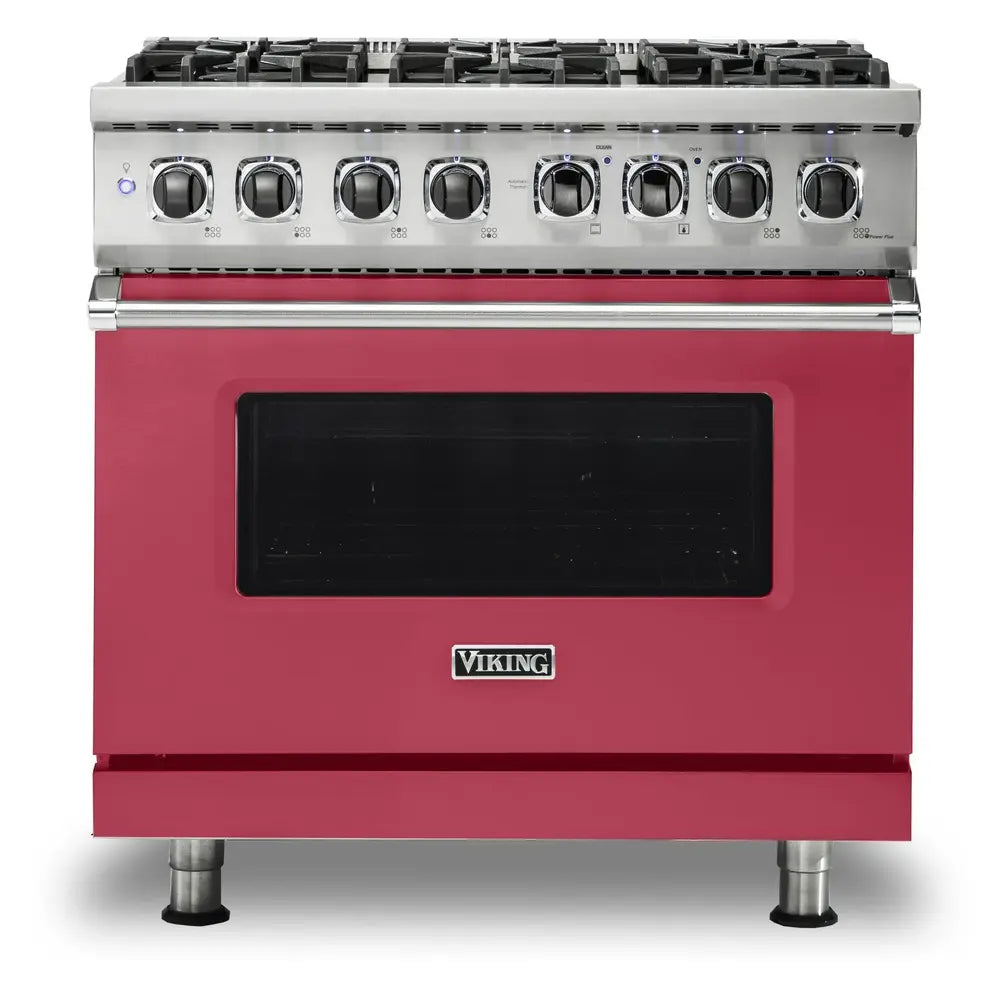 Viking 5 Series 36 inch Dual Fuel Range with 6 Sealed Burners and Self Clean - VDR5366B*