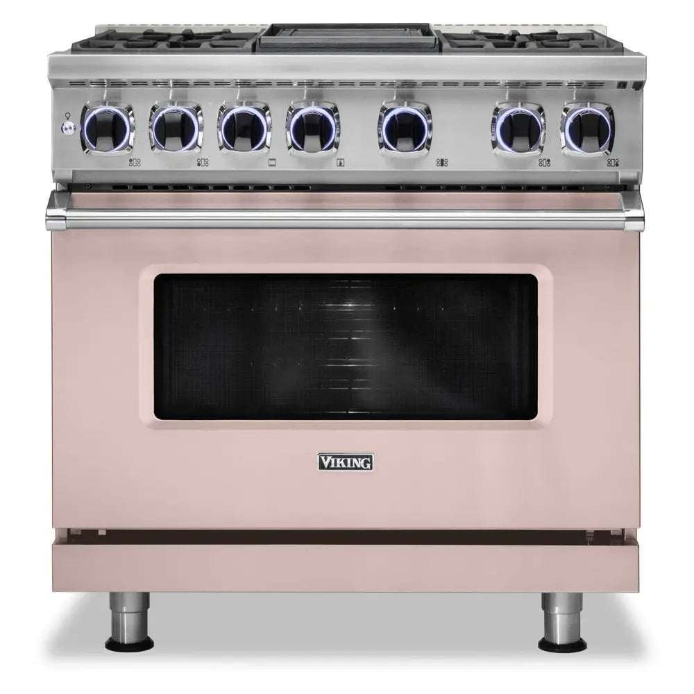 Viking 7 Series 36 inch Dual Fuel Range with 4 Sealed Burners and Griddle - VDR73624G*