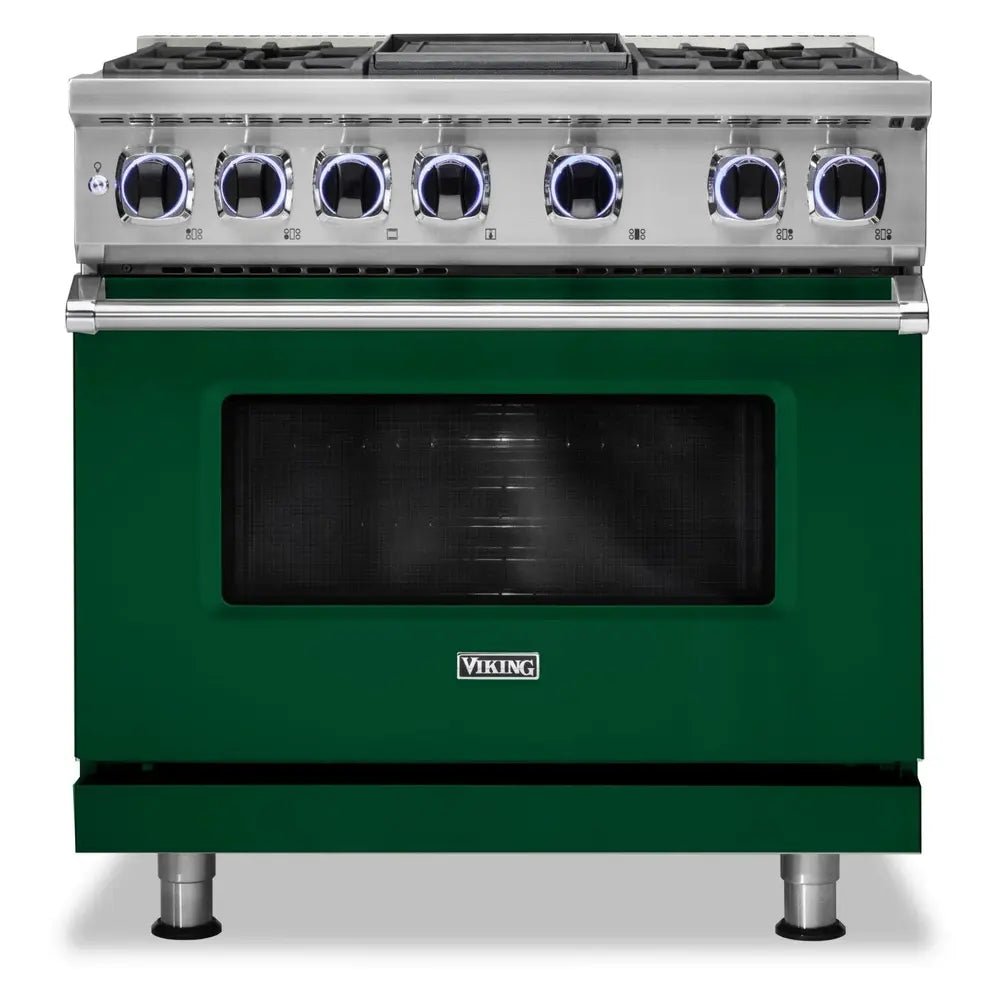 Viking 7 Series 36 inch Dual Fuel Range with 4 Sealed Burners and Griddle - VDR73624G*